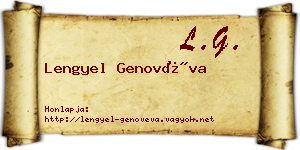 Lengyel Genovéva névjegykártya