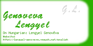 genoveva lengyel business card